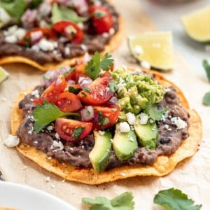 Bean tostada